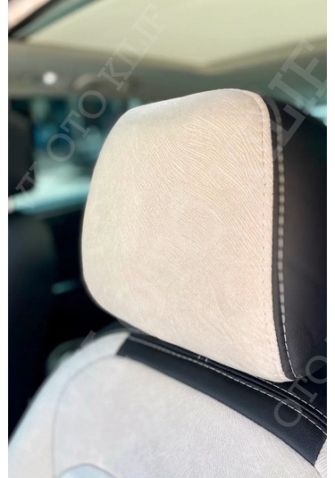 Vk Auto Volkswagen Tiguan Araca Özel Koltuk Kılıfı Beyaz-taytüyü