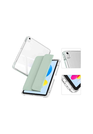 İpad Pro 11 2025 M5 Çip Uyumlu Airbagli Manyetik Ayrılabilen Fuchsia Sliding Tablet Kılıfı Kapaklı Kılıf