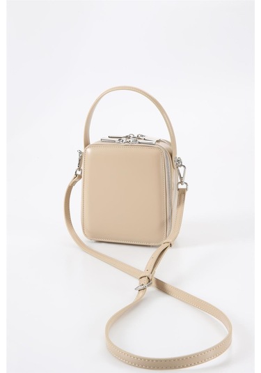 Ççs 17561 Kadın Omuz Askılı El Çantası-bej Bej