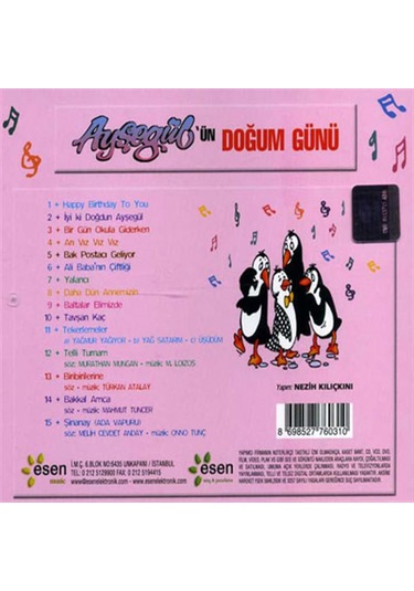 Ayşegül'ün Doğum Günü Cd