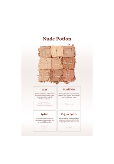 Dasique Mat Ve Işıltılı Renk Seçenekleri Sunan Far Paleti Shadow Palette 03 Nude Potion 03 Nude Potion