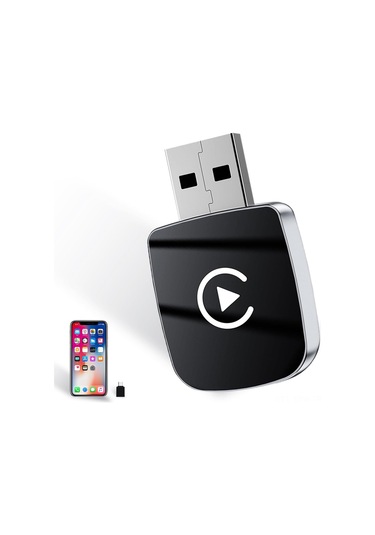 Maiyame 2025 Güncellenmiş Kablosuz Araç Bağlantı Adaptörü - Apple Carplay & Android Auto Desteği, Bluetooth 5.0/wifi, Usb/type-c, İphone İos 10+ Uyumlu