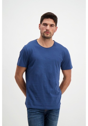 Lacivert Erkek Basic T-shirt Lacivert