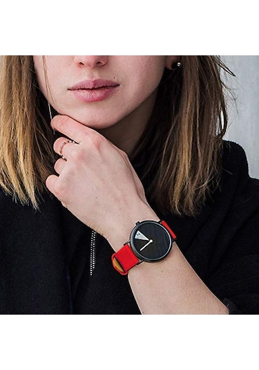 Minimalist Kadın Saati Ultra İnce Deri Kayışlı Moda Kuvars Kadın Saati Su Geçirmez