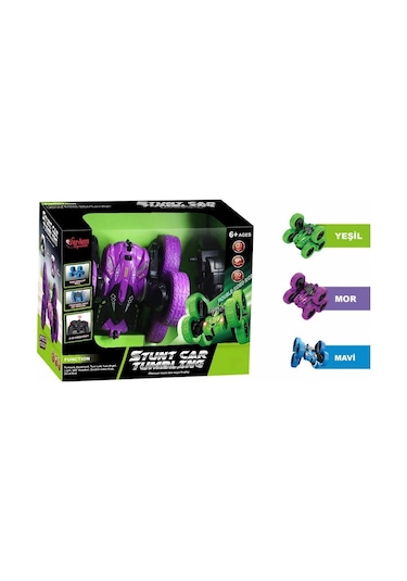 Hg6-03 Kumandalı Şarjlı 2.4 Ghz 6 Teker Akrobat Araba