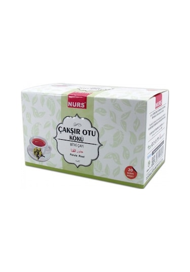 Nurs Çakşır Otu Kökü Bitki Süzen Poşet Çay 20'li