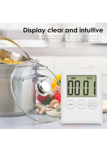 Dijital Mutfak Zamanlayıcısı Pişirme Zamanlayıcısı Mıknatıslı