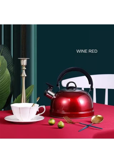 Mufunye 3l Evde Kullanım Inox Çay/ocak Çayı Kaynar Su Kavanozu, Yüksek Kaliteli Materyal, Sesli Uyarı Fonksiyonu