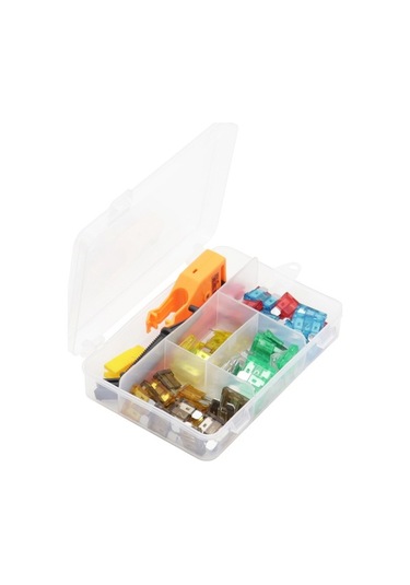 Novahub 60 Parçalı Sigorta Seti - 5 Böl. Plastik Kutu & Test Cihazı - 7 Amper Sigortalar