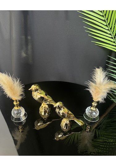 Sierra Dekoratif Gold Kuş Ve Tüylük