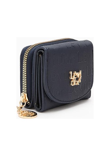 Lacivert Kabartma Desen Cüzdan Lacivert