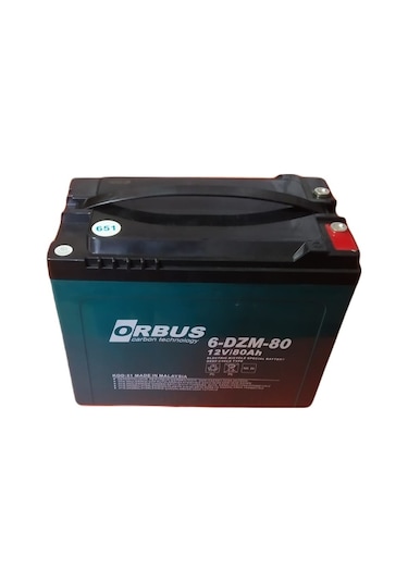 Orbus 12 V 80 Ah Amper Elektrikli Bisiklet Aküsü