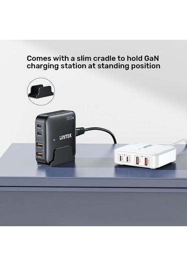 Unitek 100w Masaüstü Şarj İstasyonu Siyah P1229abk