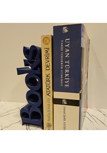 Kitap Tutucu Books Yazılı 3d -lacivert-