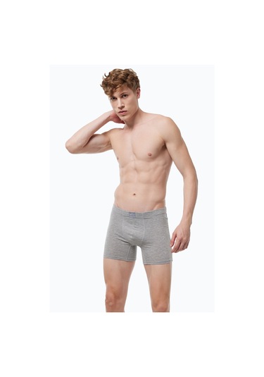 Malabadi Erkek Gri Premium Collection Modal Uzun Boxer 250 Gri