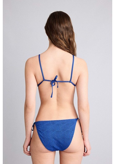 Defacto Regular Fıt Nakışlı Brode Bikini Alt B6895ax26smbe114 Mavi-be114