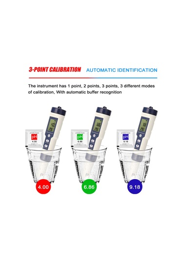Mufunye 5 İ 1 Arada Profesyonel Su Analiz Cihazı - Ph/ec/tds/tuzluluk/sıcaklık Ölçer Dijital Multifonksiyonlu Su Kalite Test Cihazı