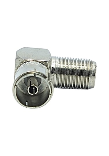 F Konnektör 60 Ohm 90 Derece Açılı Dişi L Tip Çevirici
