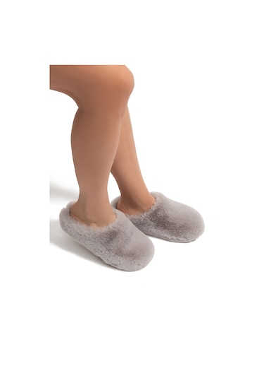 Stone Kadın Peluş Ev Terliği Koyu Bej 37/41 9508688