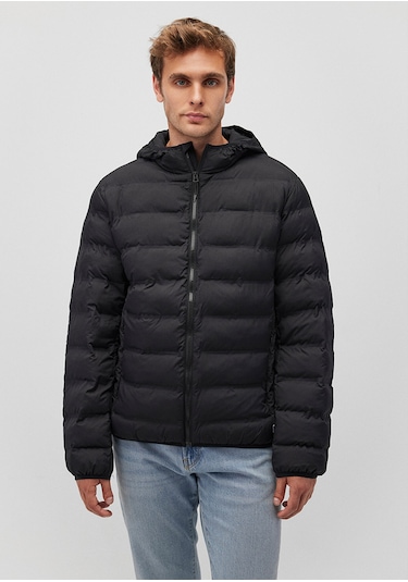 Mavi - Siyah Şişme Mont 0110295-900 Siyah