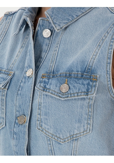 Pierre Cardin Kadın Açık Mavi Elbise Jean 50306777-vr003