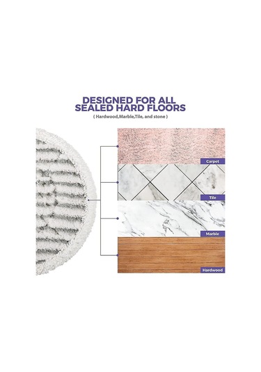 Maiyame Shark S7000 Serisi Buharli Mop İçin 6 Adet Yıkama Üstü Değiştirme Pedleri - Ahşap, Seramik, Laminat Zeminler İçin