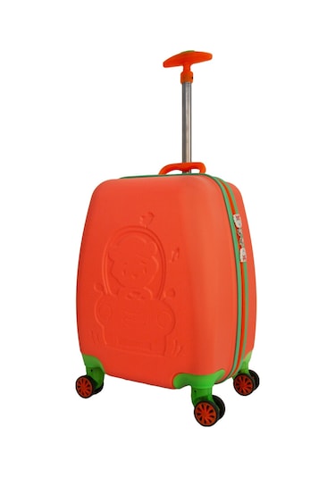 Renkli Ve Desenli Çocuk Valizi: Hafif Ve Eğlenceli Yolculuklar İçin Turuncu Turuncu