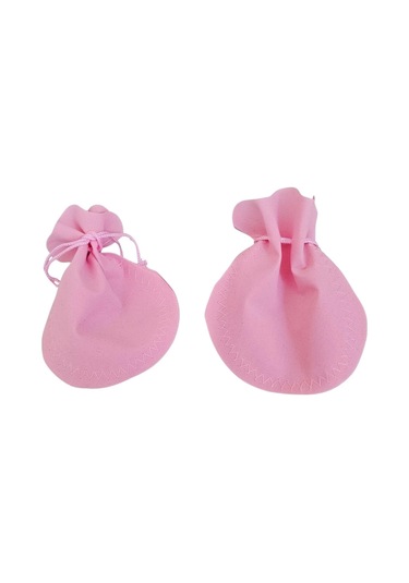 Kadife Kese Pembe 100 Adet 11x14 Boy Takı, Altın Kesesi İpli & Büzgülü