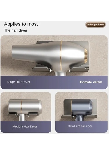 Maoyaya Saç Kurutma Makinesi Tutucu, Banyo Saç Düzleştirici Standı, Çok Renkli Tırnak Seti Çok Renkli