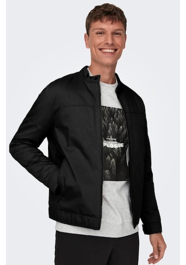 Only & Sons Onsrafael Jacket Otw Cs Erkek Mont-27689-Siyah