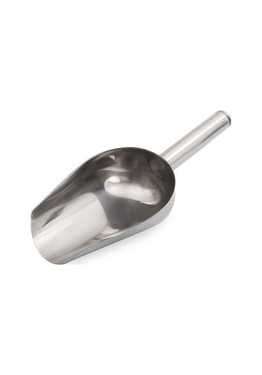 Borox Paslanmaz Çelik 9 inch Orta Boy Tartım Küreği Şaşula - Numune Küreği - Bakkal Küreği