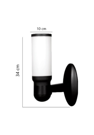 Zita Bahçe Aydınlatma Kule Duvar Aplik Siyah 29Cm Diğer