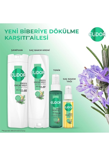 Elidor Biberiye Dökülme Karşıtı Saç Bakım Seti