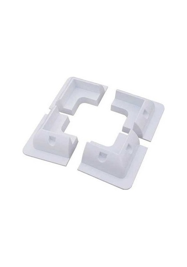 Trendooze Gaojunshop01 4 Adet Beyaz Rv Güneş Paneli Montaj Kiti, Yüksek Kalite Abs Plastik