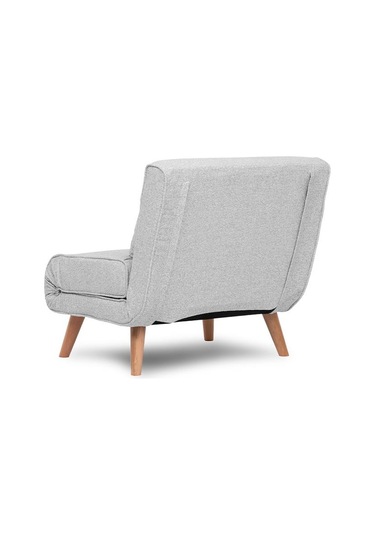 Folde 80 Tekli Yataklı Katlanır Koltuk Teddy Gri Gri