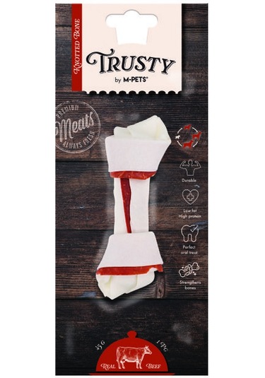 M-pets Trusty Beef Biftekli Düğüm Kemik 45 Gr 12,7 Cm