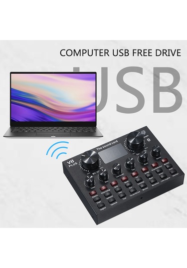 Hfambition V8plus Dışarıdaki Ses Kartı Seti: 16 Canlı Efekt, 3 Ses Değiştirme, Bt Akompaniman, İki Telefon İle Canlı Yayın, Bilgisayar Uyumlu