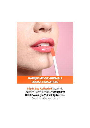 New Well Mix Fruit Karışık Meyve Aromalı Dudak Parlatıcısı 02 8 ML