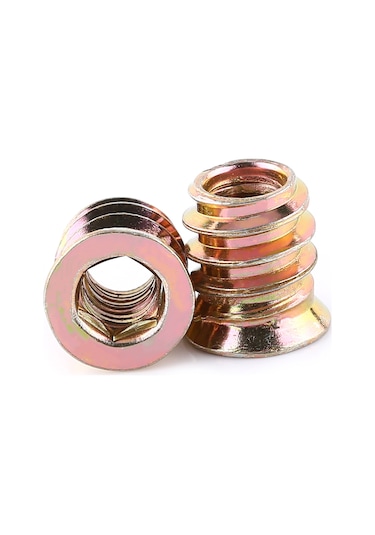 Vkemall Ahşap İşçilik İçin Çelik Konik Somun, Dış Dişli İç Sekizgen, Pas Koruyucu, 20 Adet M6 25mm Diğer