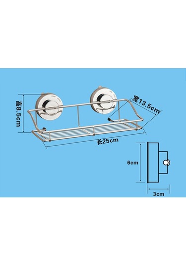 Suntek Paslanmaz Çelik Mutfak Banyo Duş Rafı Depolama Emme Diğer