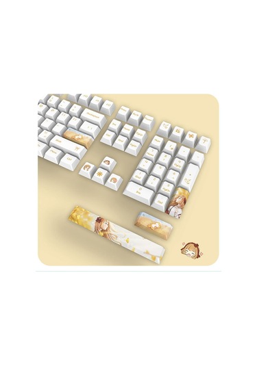 Kalın Pbt Boya Alt Kiraz Tuş Başlıkları 130 Tuşlu Tuş Başlığı Gk61/68/75/84/980/104/108