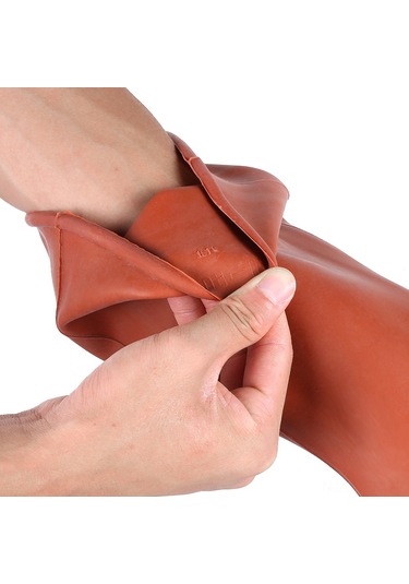 Geeroyoo 12kv Yüksek Gerilim Koruyucu Lastik Eldiven, Elektrikçi İçin Islaklık Ve Aşınma Dayanıklı, Elektrik Odaları Ve Güç Tesislerinde Kullanım