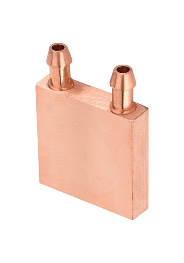 Kosona Temizleyici Bakır Su Soğutucu Blok, 40x40mm, 6mm Akış Kanalı, Gpu/anakart/nemli Devre Soğutma, Yüksek Isı Transferi