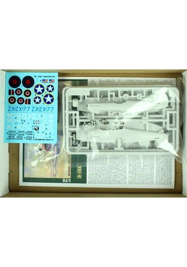Mistercraft D192 1/72 Supermarine Spitfire Mk.vb Savaş Uçağı Plastik Model Kiti