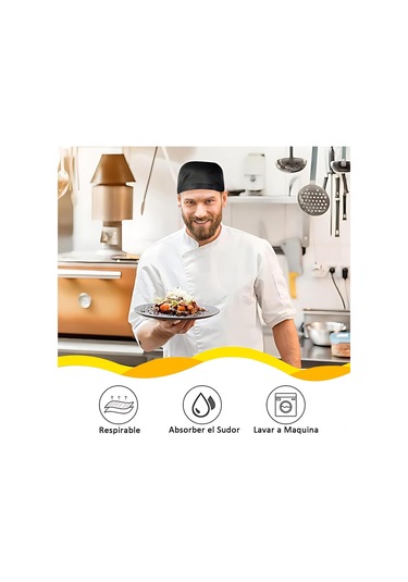 Youtek 6'lı Pamuklu Mutfak Şapka Seti - Ayarlanabilir, Yalıtkan Yağ Ve Ter İçin, Fırıncılık & Catering Uygun