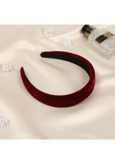 Queen Fair Saç Bandı Janet Classic Kadife 270373199 Bordo