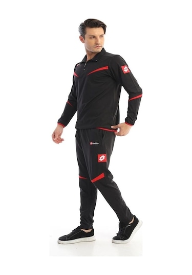 Lotto Suit Team Ant Pl Black/Red Eşofman Takımı N8162