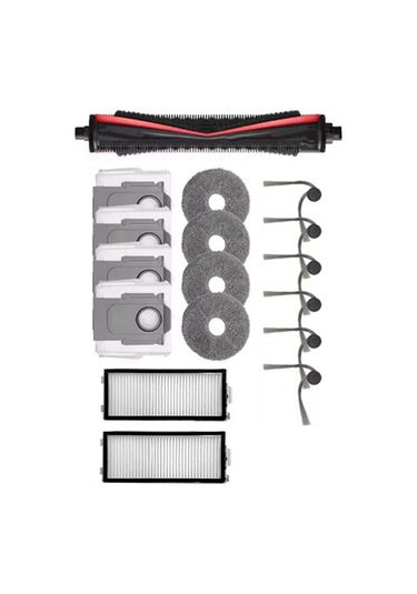 Junzhuodianpu Roborock G30 Space/saros Z70 Elektrikli Süpürge Aksesuarları: Üçlü Kesme Fırçası, Yan Fırça, Toz Torbası, Filtre, Paspas Matı