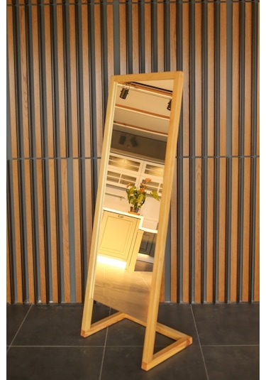 Diva Ahşap Masif Boy Aynası