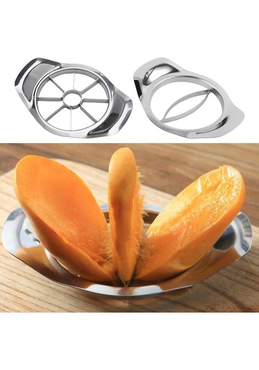 Homyl Meyve Tart Dilimleme Kesici Mango Armut Elma-dilimleyici Gümüş
